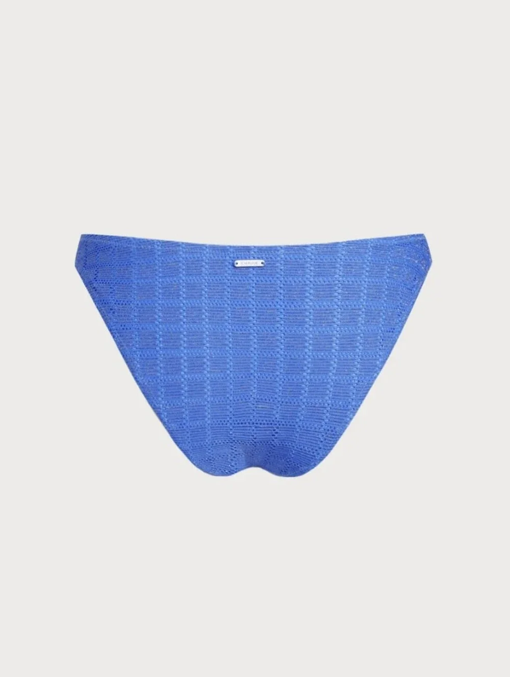 NWT Berlook Blue Mesh Plaid Matching Bikini Set